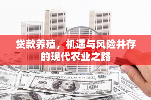 黄南贷款养殖，机遇与风险并存的现代农业之路