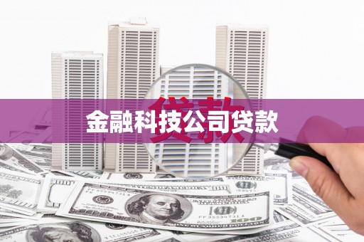 汕头金融科技公司贷款