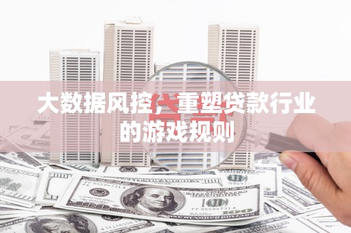 麻栗坡大数据风控，重塑贷款行业的游戏规则