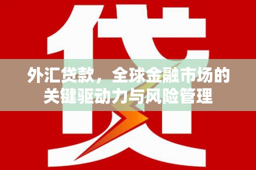 左镇外汇贷款，全球金融市场的关键驱动力与风险管理