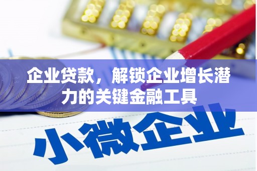 敦化企业贷款，解锁企业增长潜力的关键金融工具