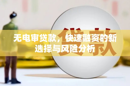孙吴无电审贷款，快速融资的新选择与风险分析
