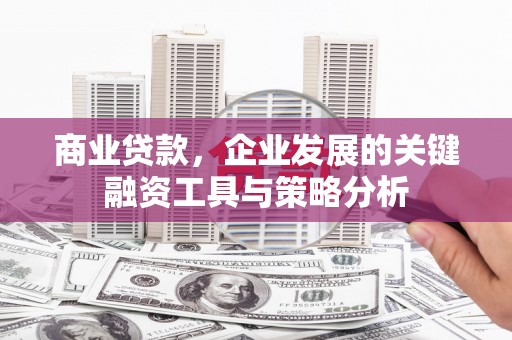 天水商业贷款，企业发展的关键融资工具与策略分析