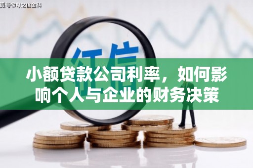淳化小额贷款公司利率，如何影响个人与企业的财务决策