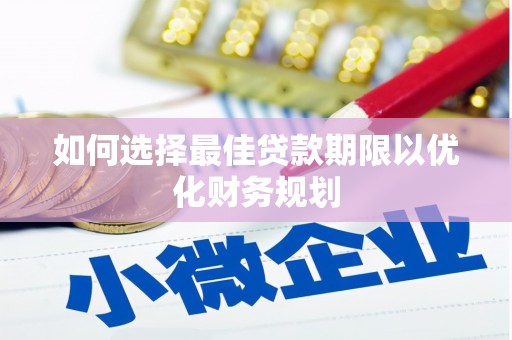 项城如何选择最佳贷款期限以优化财务规划