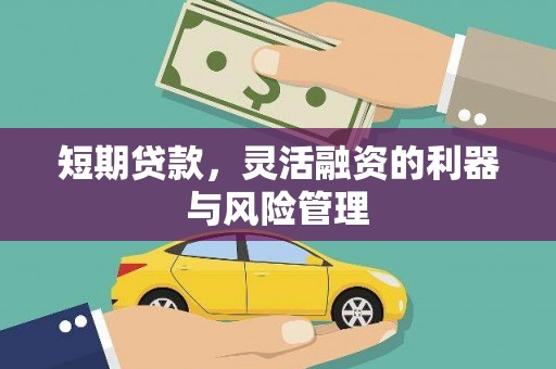 清远短期贷款，灵活融资的利器与风险管理