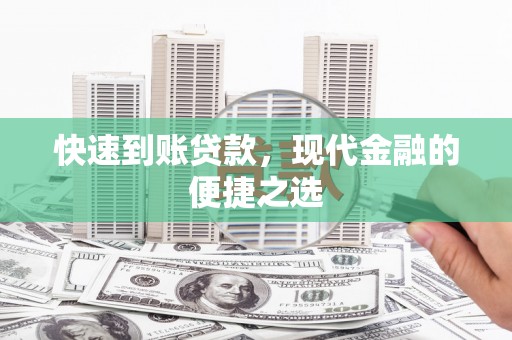 新埤快速到账贷款，现代金融的便捷之选