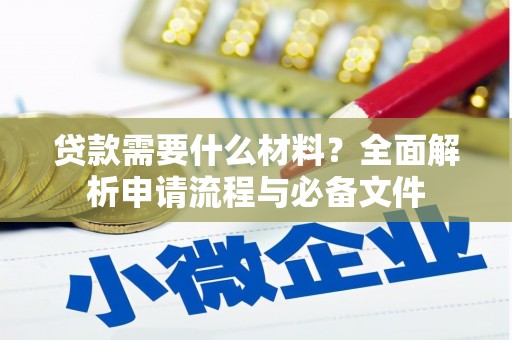 乐东贷款需要什么材料？全面解析申请流程与必备文件