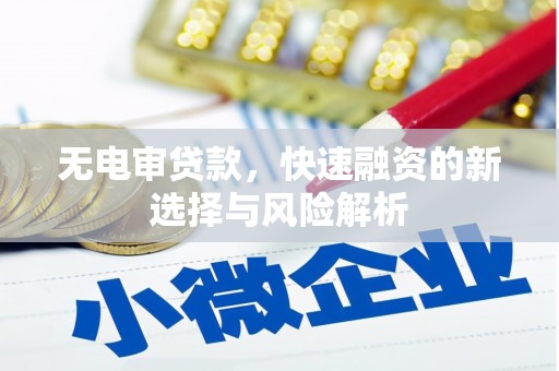 呼图壁无电审贷款，快速融资的新选择与风险解析