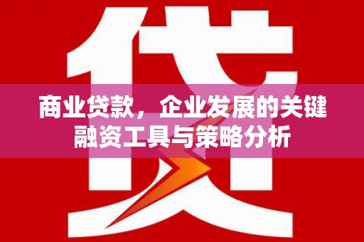 黄岛商业贷款，企业发展的关键融资工具与策略分析