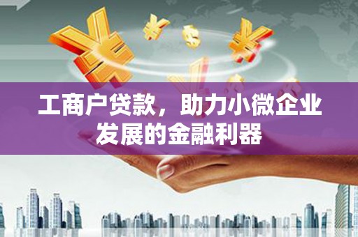 咸宁工商户贷款，助力小微企业发展的金融利器