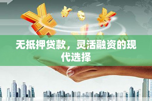 湖南无抵押贷款，灵活融资的现代选择