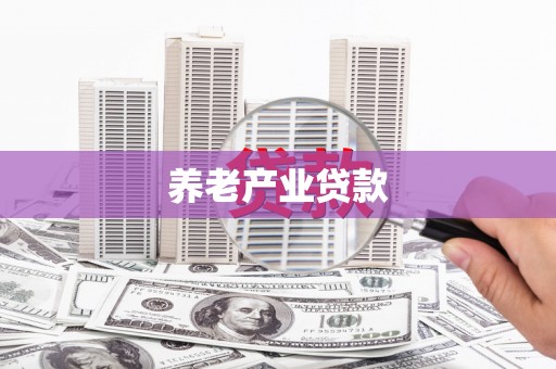 丰泽养老产业贷款