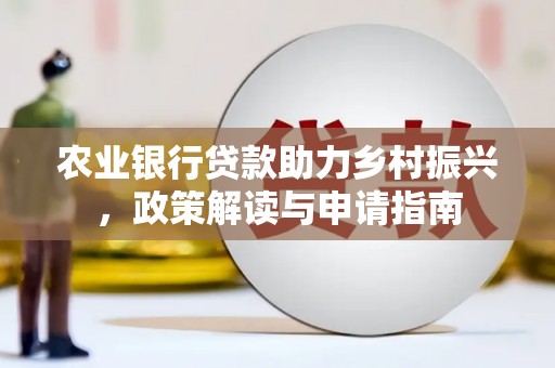 丰泽农业银行贷款助力乡村振兴，政策解读与申请指南