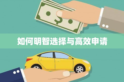 当阳如何明智选择与高效申请