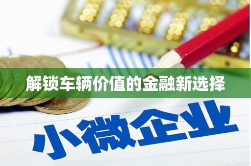 化德解锁车辆价值的金融新选择