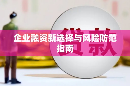 枣阳企业融资新选择与风险防范指南