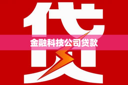 屯昌金融科技公司贷款